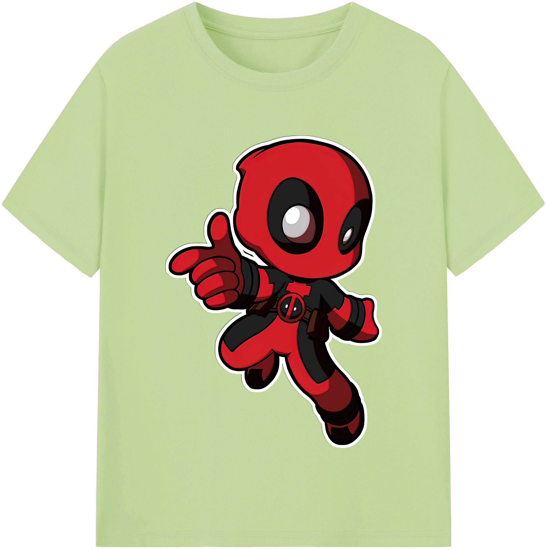 （画像用） Deadpool デッドプール 綿100％半袖Tシャツ（フロントプリント）